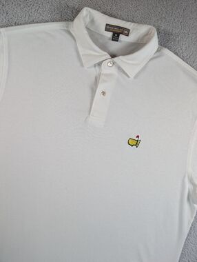 Peter Millar Masters Polo Mens M White Augusta Summer Comfort